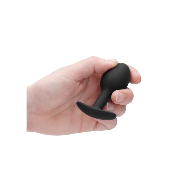 Черная анальная пробка N 89 Self Penetrating Butt Plug - 8,3 см