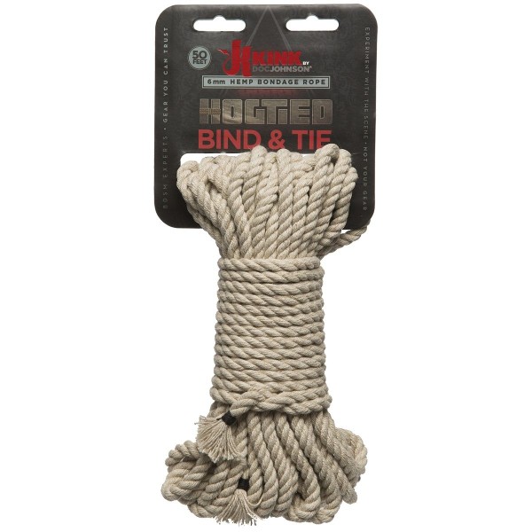 Бондажная пеньковая верёвка Kink Bind   Tie Hemp Bondage Rope 50 Ft - 15 м