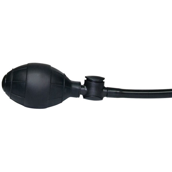 Анальный вибратор с функцией расширения True Black - 17 см