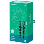 Набор из 2 чёрных анальных цепочек Satisfyer Love Beads