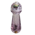 Фиолетовый мини-вибратор с блёстками Gleamer - 11,5 см