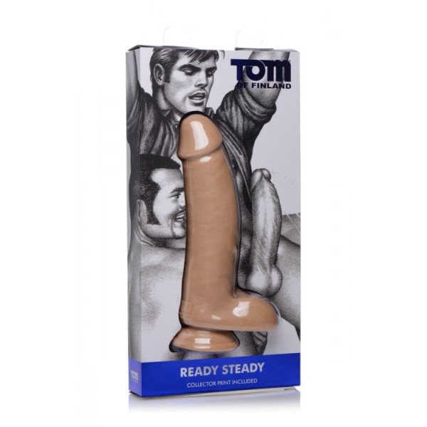 Большой гладкий фаллоимитатор Ready Steady Realistic Dildo - 26 см