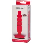 Розовый анальный стимулятор Large Bubble Plug - 14,5 см