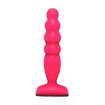 Розовый анальный стимулятор Large Bubble Plug - 14,5 см
