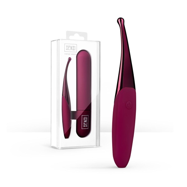 Фиолетовый точечный вибромассажер Senzi Vibrator - 14,7 см