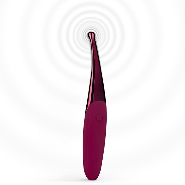 Фиолетовый точечный вибромассажер Senzi Vibrator - 14,7 см