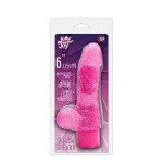Розовый водонепроницаемый вибратор JELLY JOY ELASTIC ENIGMA MULTISPEED VIBE - 15 см