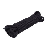 Хлопковая черная верёвка для любовных игр Mini Silk Rope - 10 м