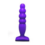 Фиолетовый анальный стимулятор Large Bubble Plug - 14,5 см