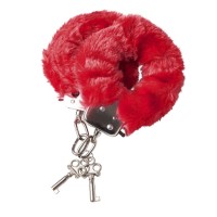 Наручники с красной меховой опушкой Наручники с красной меховой опушкой