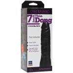 Насадка-фаллоимитатор для страпон-систем Vac-U-Lock CodeBlack 7 Inch Thin Dong - 18,3 см