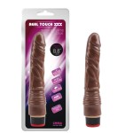 Коричневый вибратор-реалистик 88” Vibe Cock - 21,5 см