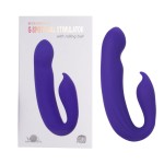 Фиолетовый вибратор G-Spot Dual Stimulator with Rolling Ball - 17,1 см
