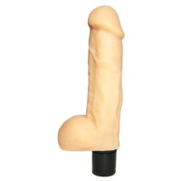 Вибратор реалистичной формы №5 с мошонкой - 17 см. Вибратор реалистичной формы №5 с мошонкой - 17 см.