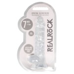 Прозрачный фаллоимитатор Realrock Crystal Clear 7 inch - 19 см