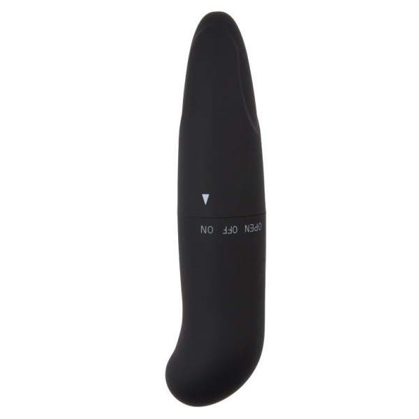 Черный вибратор Powerful Invigorate G-Spot - 12,5 см