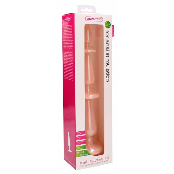 Набор телесных анальных пробок Anal Trainers Kit