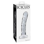 Прозрачный стеклянный фаллоимитатор Icicles №62 - 16,5 см