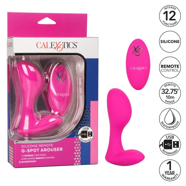 Розовый массажер G-точки Remote G Spot Arouser - 10,75 см