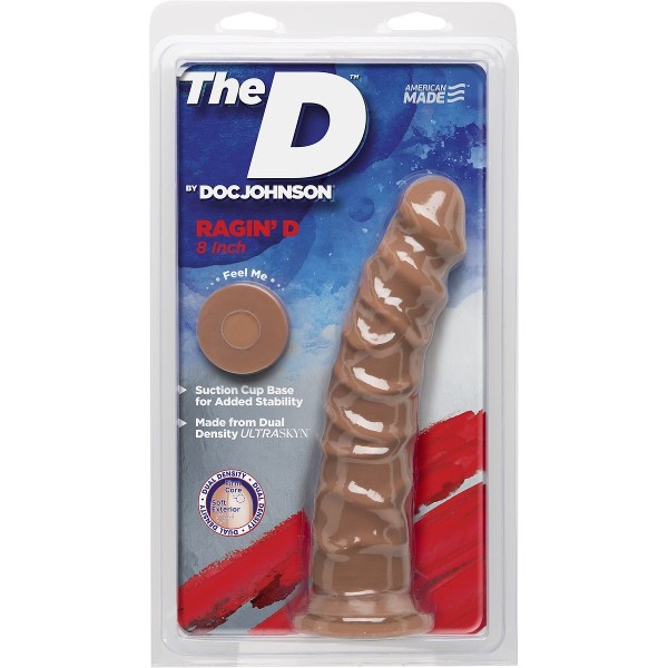 Фаллоимитатор-мулат на присоске The D Ragin’ D 8  - 20,3 см