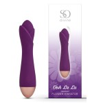 Фиолетовый вибратор Ooh La La Flower Vibrator - 18 см