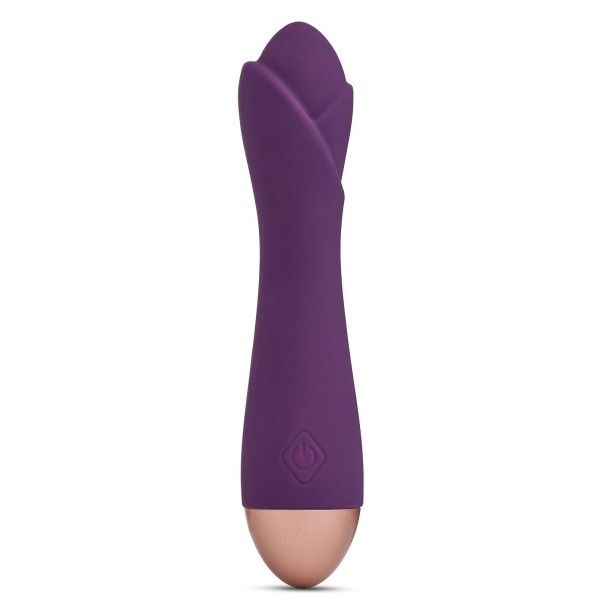 Фиолетовый вибратор Ooh La La Flower Vibrator - 18 см