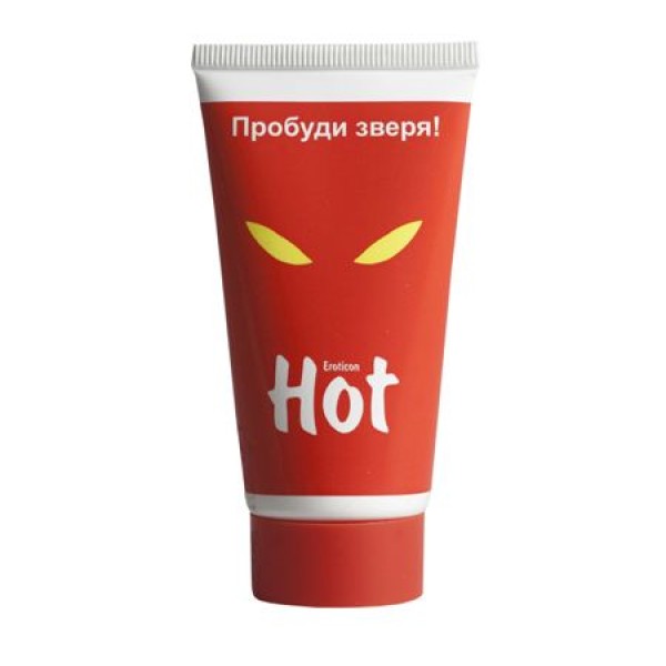 Возбуждающая гель-смазка HOT с женьшенем - 50 мл