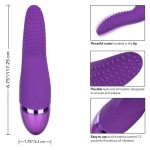 Фиолетовый вибромассажер Aura Tickler с шишечками - 17,25 см