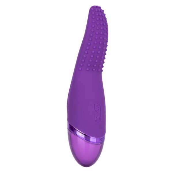 Фиолетовый вибромассажер Aura Tickler с шишечками - 17,25 см