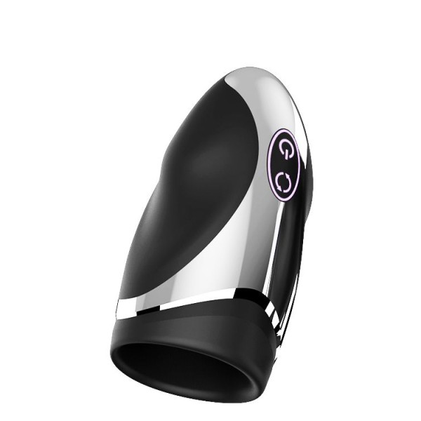 Черный вибромастурбатор NO29 RECHARGEABLE PENIS HEAD VIBE