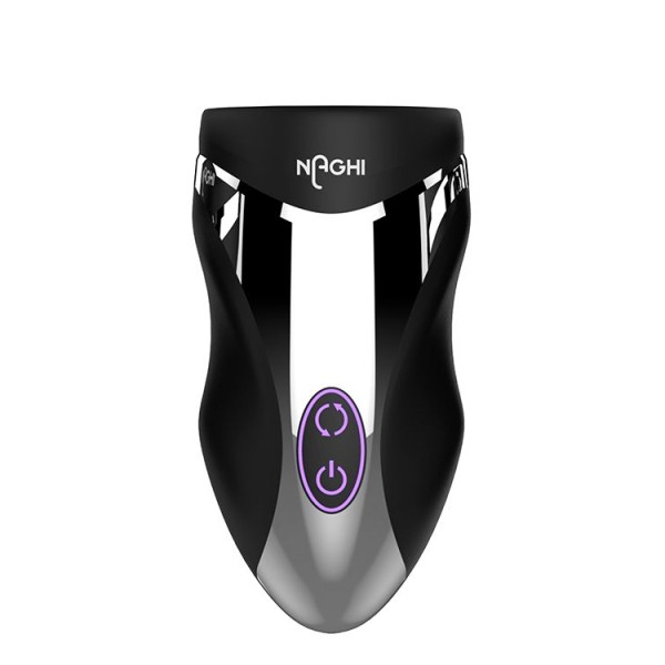 Черный вибромастурбатор NO29 RECHARGEABLE PENIS HEAD VIBE