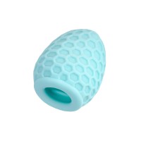 Бирюзовый рельефный мастурбатор Pufl