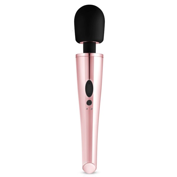 Черно-розовый вибромассажер Nouveau Wand Massager - 30 см