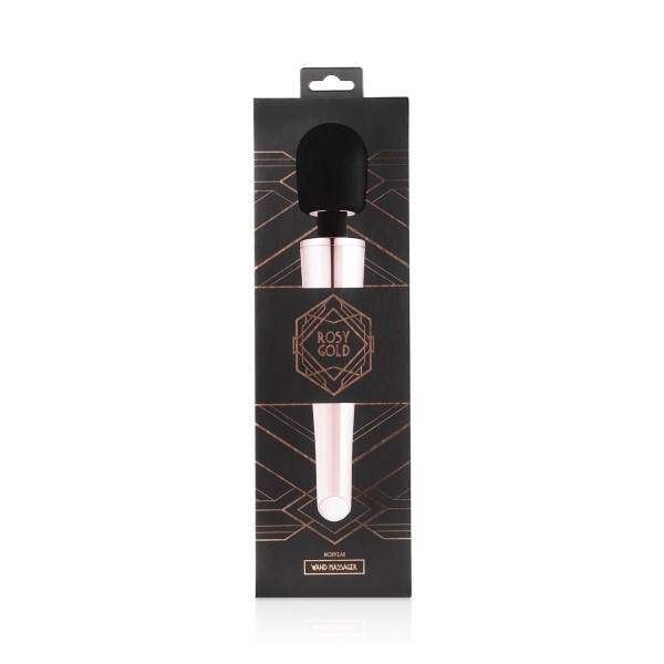 Черно-розовый вибромассажер Nouveau Wand Massager - 30 см