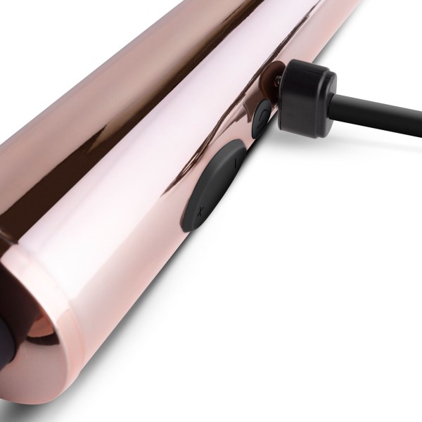 Черно-розовый вибромассажер Nouveau Wand Massager - 30 см