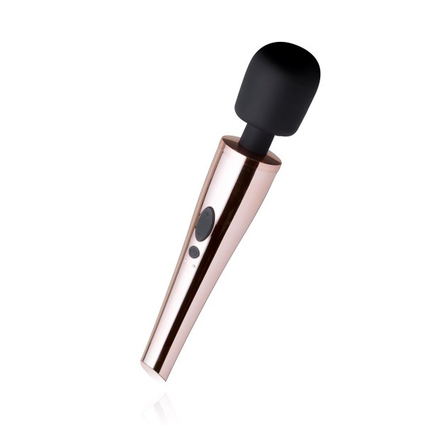 Черно-розовый вибромассажер Nouveau Wand Massager - 30 см