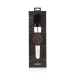 Черно-розовый вибромассажер Nouveau Wand Massager - 30 см