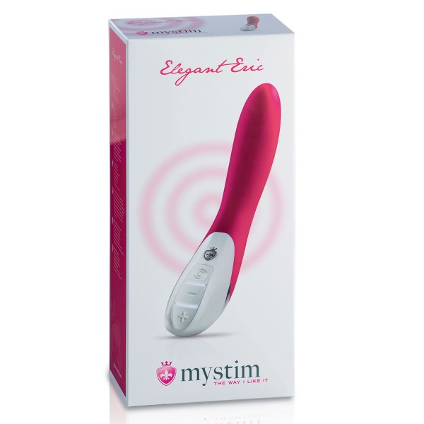 Ярко-розовый вибратор Mystim Elegant Eric - 27 см