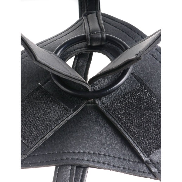 Телесный страпон Strap-on Harness Cock - 15,2 см