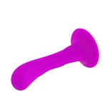 Лиловая анальная пробка Booty Passion с присоской - 13,5 см