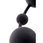 Черная анальная цепочка A-toys с шариками - 35,9 см