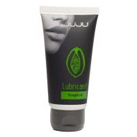 Съедобный лубрикант JUJU с ароматом тропический фруктов - 50 мл. Съедобный лубрикант JUJU с ароматом тропический фруктов - 50 мл.