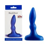Синий анальный стимулятор Beginners p-spot massager - 11 см