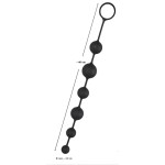 Анальная цепочка Black Velvets Anal Beads - 40 см