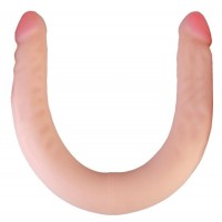 Телесный двухсторонний фаллоимитатор-реалистик - 42,5 см. Телесный двухсторонний фаллоимитатор-реалистик - 42,5 см.