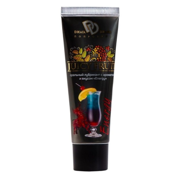 Интимный гель-смазка JUICY FRUIT с ароматом энергетика - 30 мл