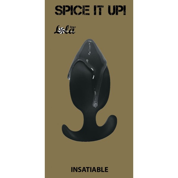 Чёрная анальная пробка Insatiable - 10,5 см