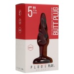 Красная витая анальная пробка Rounded 5 Inch - 12,7 см