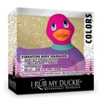 Фиолетово-розовый вибратор-уточка I Rub My Duckie 20 Colors