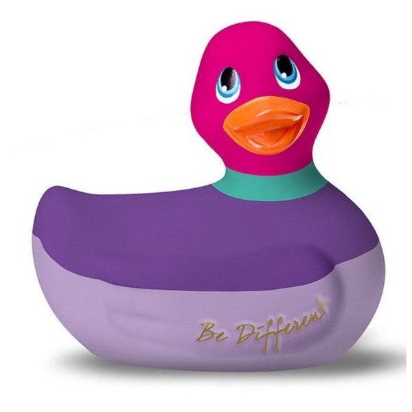 Фиолетово-розовый вибратор-уточка I Rub My Duckie 20 Colors